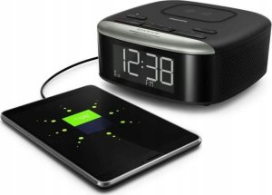 Radio Vega CYFROWE RADIO FM BUDZIK ALARM ZEGAR BLUETOOTH Z ŁADOWARKĄ Qi PHILIPS TAR7606/10> 9