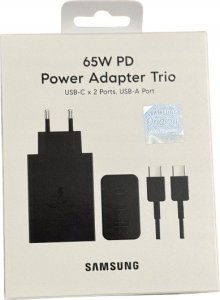Ładowarka Vega ŁADOWARKA SIECIOWA PD 2xUSB-C 1xUSB SAMSUNG EP-T6530 65W BIAŁA BOX> 1