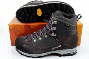 Buty trekkingowe damskie Aku W'S TREKKER PRO GTX, grey/ deep violet, 37.5 10