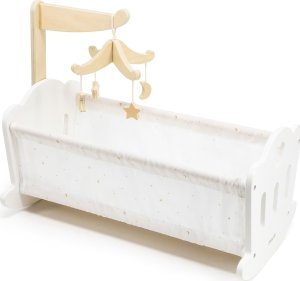 Viga Toys Kołyska Drewniana Dla Lalek Łóżeczko 6