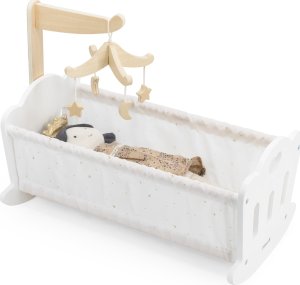 Viga Toys Kołyska Drewniana Dla Lalek Łóżeczko 7