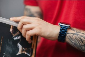 ForCell FORCELL F-DESIGN FA10 pasek do APPLE Watch 38 / 40 / 41 mm niebieski 6