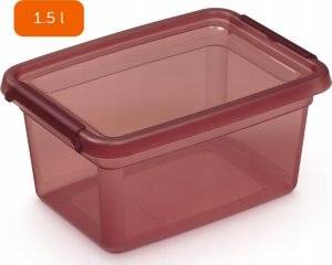 Moxom Pojemnik do przechowywania MOXOM BaseStore Color, 1,5l, rhubarb, transparentny różowy 1