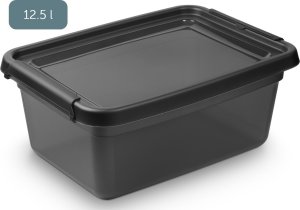 Moxom Pojemnik do przechowywania MOXOM BaseStore Color, 12,5l, coal, transparentny czarny 2