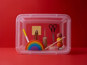 Moxom Pojemnik do przechowywania MOXOM BaseStore Color, 12,5l, coal, transparentny czarny 6