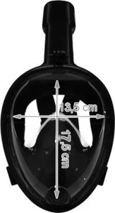 Trizand Maska do snorkowania pełnotwarzowa  S/M cz. 23469 7