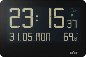 Braun Braun BC 14 black Radio Wall Clock digital 1
