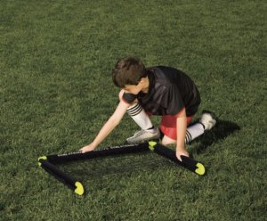 Victoria Sport Zestaw 2 bramek składanych 50x44x44cm z siatką piłka i pompka 2