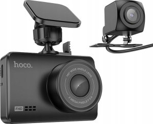 Wideorejestrator Hoco HOCO kamera samochodowa z wyświetlaczem 2,45"+ kamera tylna 1080P/30fps DV3 czarna 2