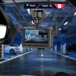 Wideorejestrator Hoco HOCO kamera samochodowa z wyświetlaczem 2,45"+ kamera tylna 1080P/30fps DV3 czarna 8