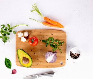 Deska do krojenia Alpina bambusowa 30x23cm 4