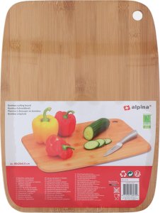Deska do krojenia Alpina Alpina - Deska do krojenia z drewna bambusowego 38x28 cm 2