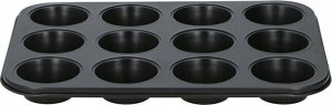 Alpina Forma do muffinek / babeczek na 12 sztuk nieprzywierająca (czarny) 3