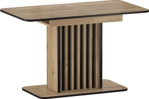 SIGNAL MEBLE Stół rozkładany z lamelami KENT dąb artisan/czarny 4