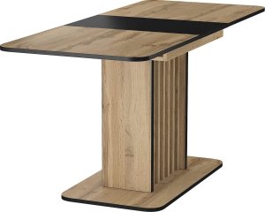 SIGNAL MEBLE Stół rozkładany z lamelami KENT dąb artisan/czarny 6