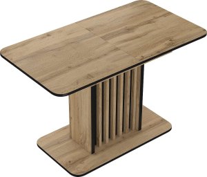 SIGNAL MEBLE Stół rozkładany z lamelami KENT dąb artisan/czarny 7