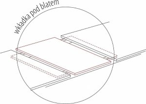 SIGNAL MEBLE Stół rozkładany z lamelami KENT dąb artisan/czarny 9