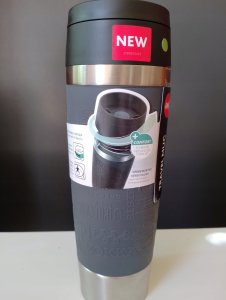 Emsa TRAVEL MUG Classic Grande thermal mug (grey/stainless steel, 0.5 liters) 7