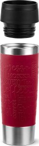 Emsa TRAVEL MUG Classic Grande thermal mug (dark red/stainless steel, 0.5 liters) 2