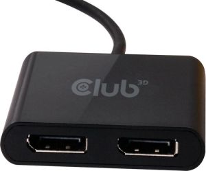 Stacja/replikator Club 3D USB - DisplayPort x2 Czarny  (CSV-1477) 3