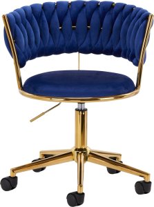 Activeshop 4Rico krzesło obrotowe QS-GW01G aksamit granatowe 2