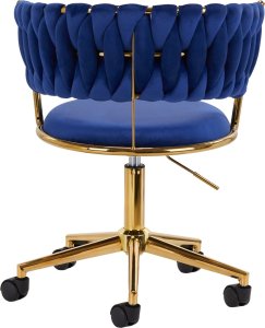 Activeshop 4Rico krzesło obrotowe QS-GW01G aksamit granatowe 4