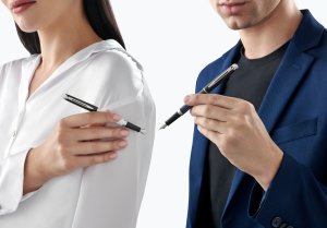 Waterman Pióro wieczne Hemisfera Blocking BW C.C.Blau pudełko prezentowe 11