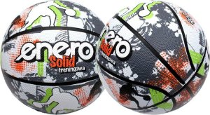 Enero PIŁKA DO KOSZYKÓWKI ENERO SOLID R.7 SZARO-BIAŁA 4