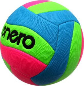 Enero PIŁKA SIATKOWA PLAŻOWA FANCY ENERO RÓŻOWY NIEBIESKI ZIELONY 2