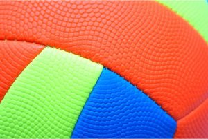 Enero PIŁKA SIATKOWA PLAŻOWA FANCY ENERO NIEBIESKI ŻÓŁTY POMARAŃCZOWY 3