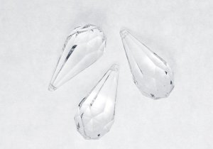 Party Deco Zawieszki Krople, bezbarwny, 23 x 51mm (1 op. / 5 szt.) 2