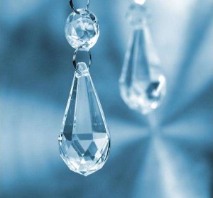 Party Deco Zawieszki Krople, bezbarwny, 23 x 51mm (1 op. / 5 szt.) 4