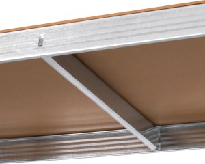 Rebel Regał metalowy magazynowy 180x90x40 srebrny Rebel 4