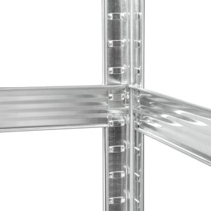 Rebel Regał metalowy magazynowy 180x90x40 srebrny Rebel 5