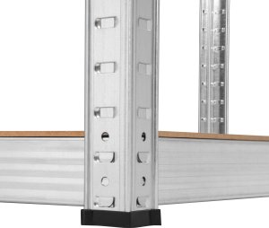 Rebel Regał metalowy magazynowy 180x90x40 srebrny Rebel 8