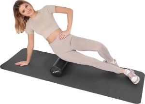 Victoria Sport WAŁEK ROLLER FITNESS JOGA EPP CZARNY 15x60CM ENERO FIT 6