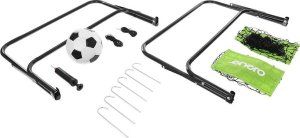 Enero ZESTAW 2 BRAMEK METALOWYCH Z SIATKĄ PIŁKA POMPKA 60X45X24CM ENERO 4