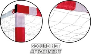 Enero SIATKA DO BRAMKI 300x160x90CM BIAŁO-CZERWONA ENERO 2