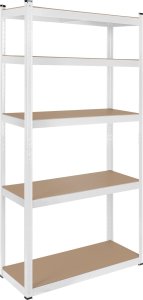 Rebel Regał metalowy magazynowy 180x90x40 biały Rebel 2