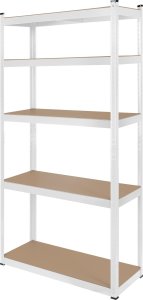 Rebel Regał metalowy magazynowy 180x90x40 biały Rebel 3