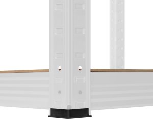 Rebel Regał metalowy magazynowy 180x90x40 biały Rebel 9