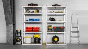 Rebel Regał metalowy magazynowy 180x90x40 biały Rebel 10