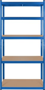 Rebel Tools Regał metalowy magazynowy 180x90x40 niebieski 4