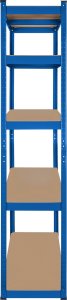 Rebel Tools Regał metalowy magazynowy 180x90x40 niebieski 5
