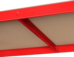 Rebel Tools Regał metalowy magazynowy 180x90x40 czerwony 8