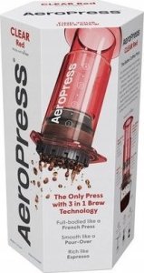 Aero Press AeroPress Clear Red - Zaparzacz do kawy czerwony 5