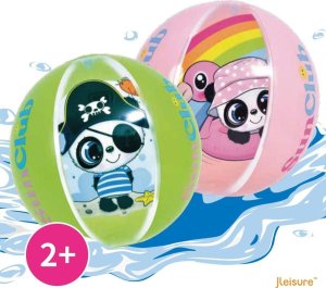 JiLong PIŁKA PLAŻOWA DMUCHANA PANDA 40CM 53014 ZIELONY 3