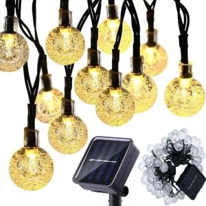 Saska Garden LAMPA SOLARNA OGRODOWA GIRLANDA ŁAŃCUCH SOLARNY 6M 40LED 1