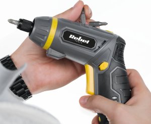 Rebel Wkrętarka akumulatorowa 4V - zestaw 5