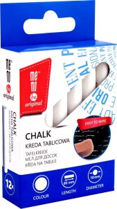 MemoBe Kreda tablicowa biała 12szt MemoBe 6